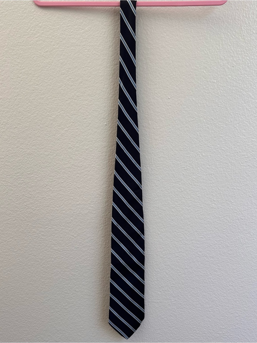 346 Brooks Brothers Classic Silk Navy Diagonal Stripe Men’s Tie